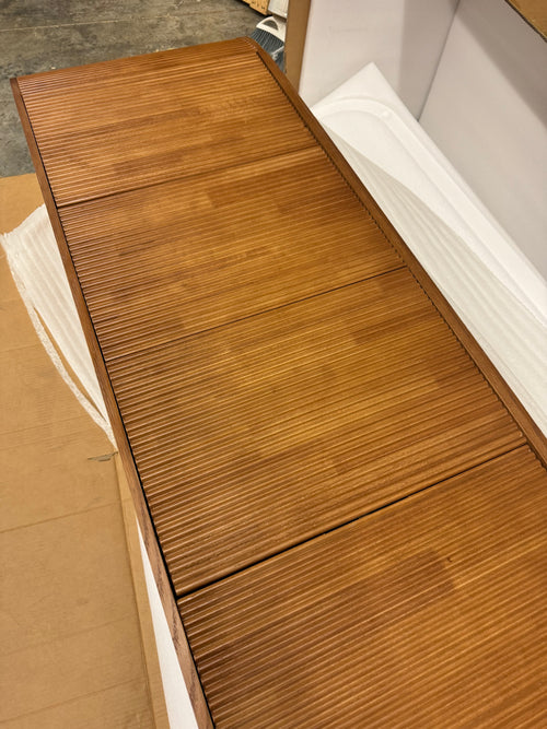 Hallow Fluted Oak TV Stand