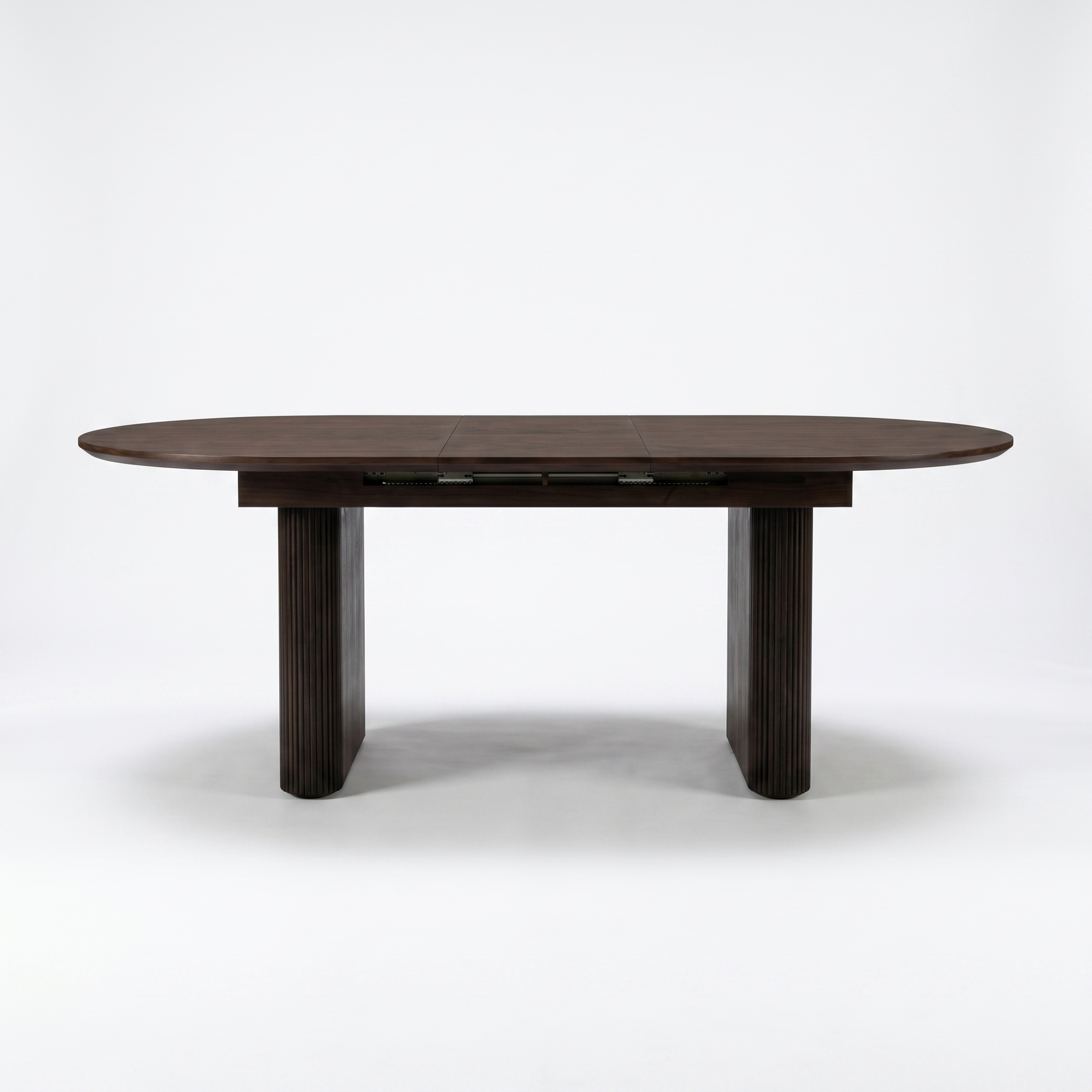 Linden Extendable Fluted Oak Dining Table
