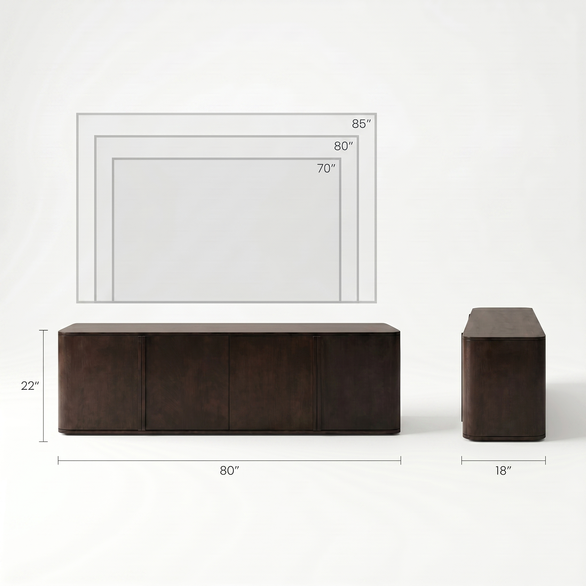 Hampton Oak Media Console