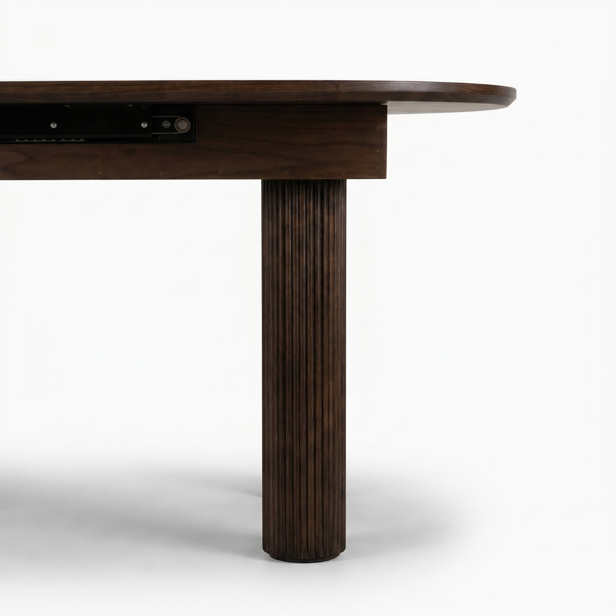 Linden Extendable Fluted Oak Dining Table