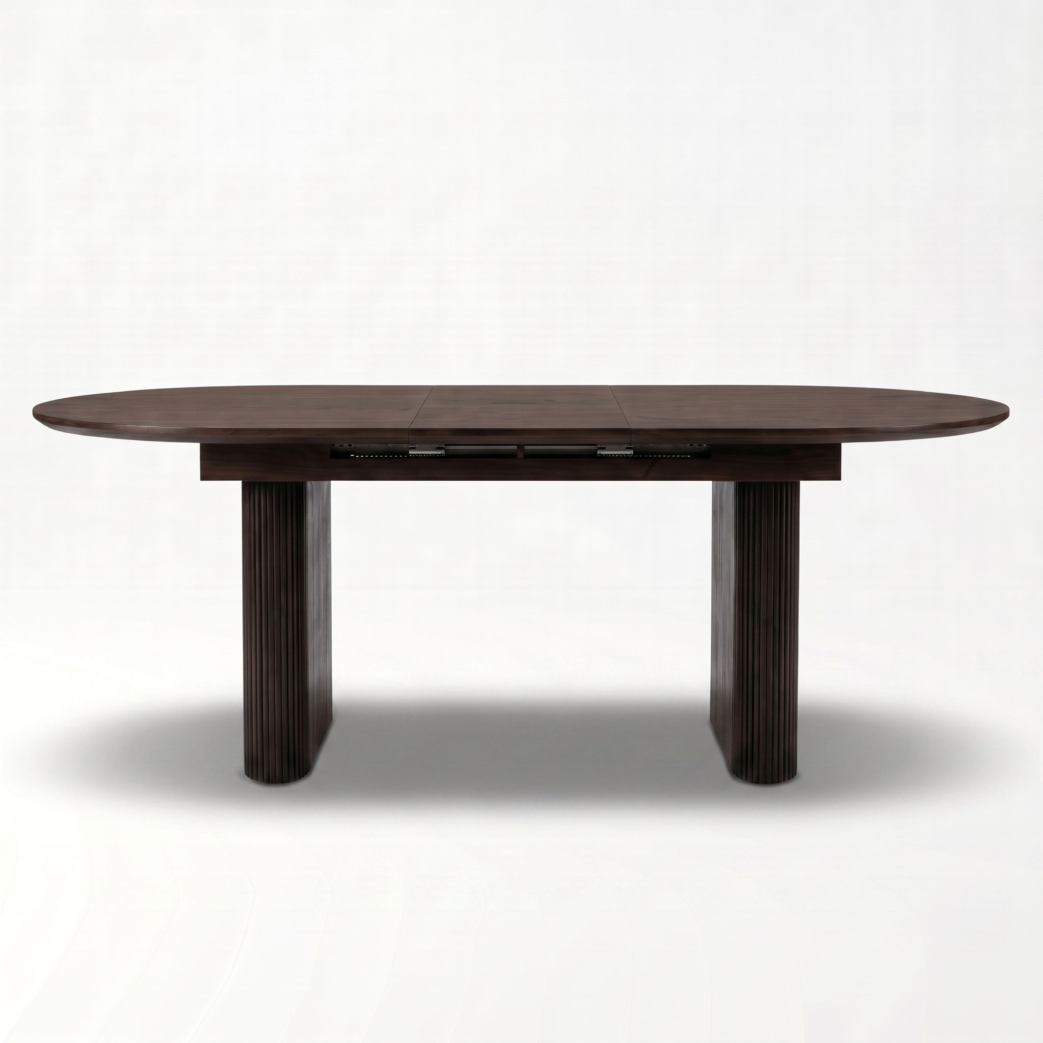 Linden Extendable Fluted Oak Dining Table
