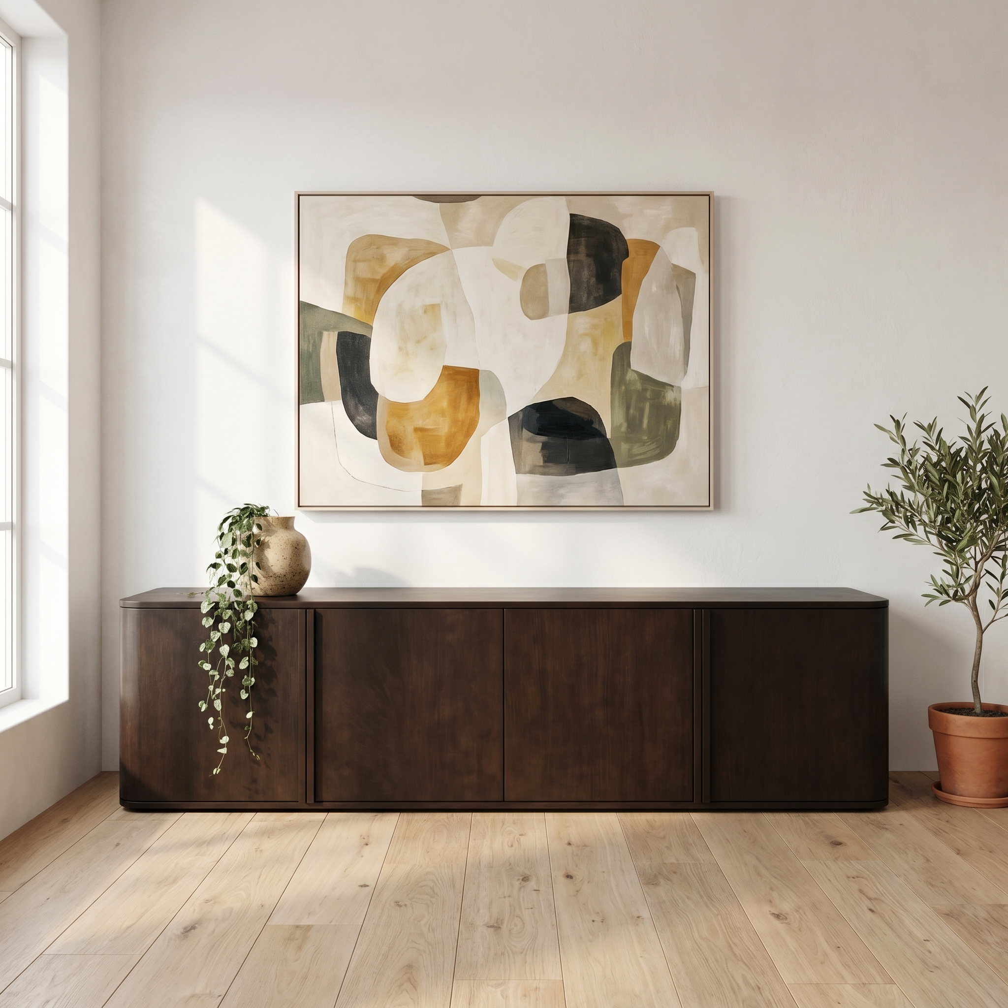 Hampton Oak Media Console