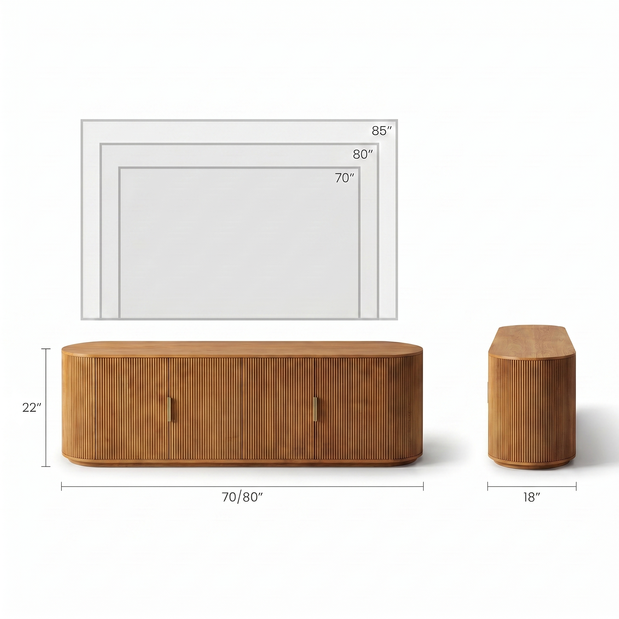 natural oak 70'', natural oak 80''